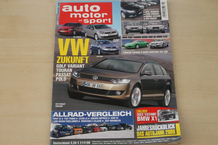 Deckblatt Auto Motor und Sport (02/2009)